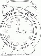 Kleurplaten Klok Square Relojes 17qq Despertador sketch template