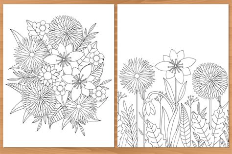 cat coloring page flowers coloring pages adult coloring etsy australia