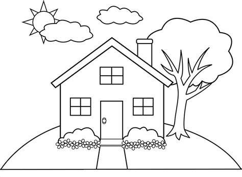 printable house coloring pages updated  kids   houses