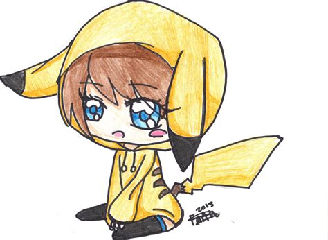 pikachu chibi girl  kyoluver  deviantart