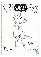 Coloring Angelina Ballerina Dinokids Pages sketch template