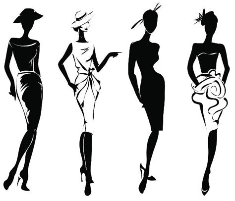 best fashion silhouettes illustrations royalty free vector graphics