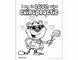 Chiropractic Coloring Valentine Sheets Kids sketch template