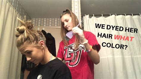 dying  hair vlog youtube