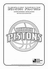 Coloring Nba Pages Logos Teams Cool Logo Detroit Pistons Basketball Warriors Golden State Kids Cavaliers Cleveland Choose Board Template sketch template