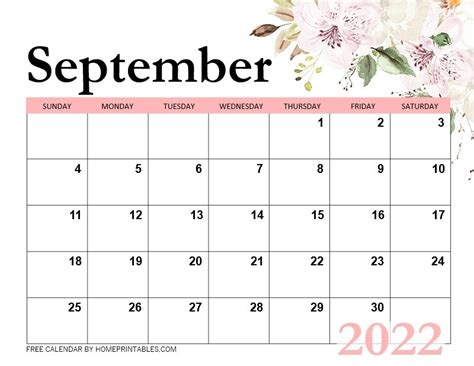 september  calendars    printables