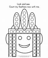 Coloring Dot Thanksgiving Pages Choose Board Preschool sketch template