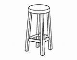 Stool Coloring Colouring Pages High Colorear Coloringcrew Clipart sketch template
