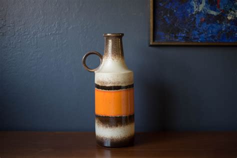 Vintage Large Scheurich Ceramic Pottery Vase Mid Century