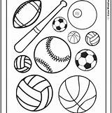 Coloring Pages Equipment Sports Sport Getcolorings sketch template