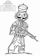 Coloring Fortnite Pages Kids Sign Royale Popular Battle sketch template