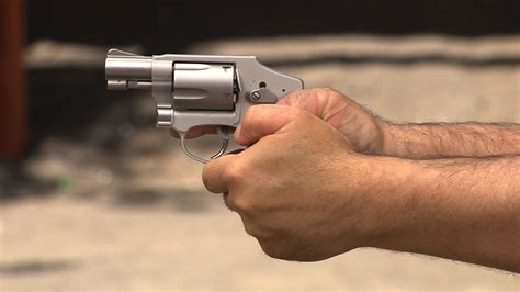 manipulating  snub nose revolver trigger personal defense video