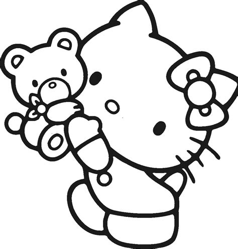 kids fun  kitty printable coloring pages
