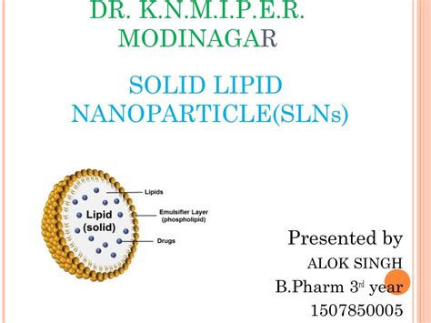 solid lipid nanoparticles