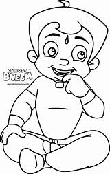 Coloring Bheem Chhota Wecoloringpage Pages sketch template