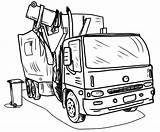 Loading Coloring Garbage Truck Designlooter Pages sketch template