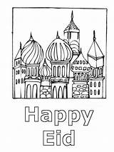 Eid Coloring Kids Pages Template Colouring Mubarak Printable Sheets Card Familyholiday Book Ramadan Choose Board sketch template