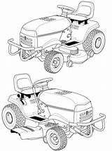 Mower Lawn Coloring Riding Husqvarna Pages Printable Drawing Zero Turn Kids John Deere Tractor Book Template sketch template