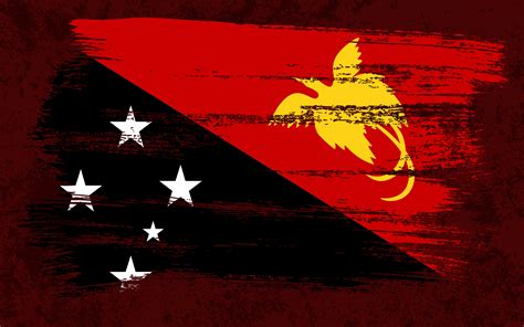 wallpapers  flag  papua  guinea grunge flags