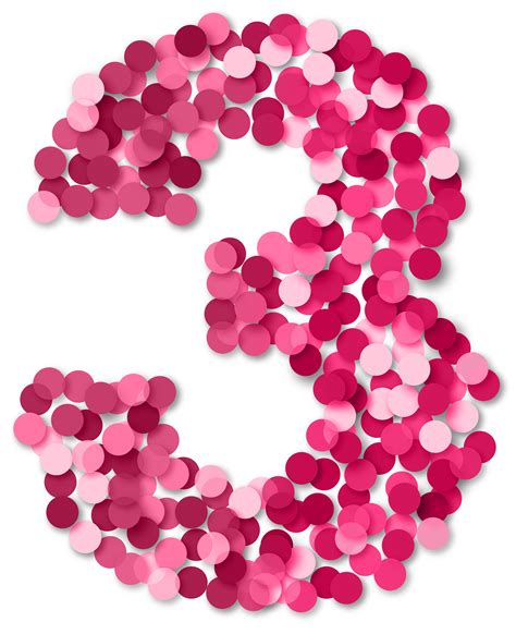 numbers clipart pink   clipart images  cliparts pub