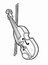 Geige Mandolin Ausmalbilder Svg Dxf Orchester sketch template
