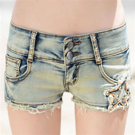 sexy mini ripped jean shorts for women summer stylish