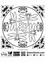 Quiver Libelle Quivervision Kleurplaat Malvorlage Dragonfly Stimmen Stemmen sketch template