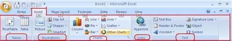 insert tab  microsoft excel  hubpages