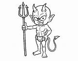 Demonio Dimoni Demon Malvado Colorare Pintar Diablo Demone Malvagio Huma Disegno Dibuix Cdn5 Dibuixos Coloringcrew Acolore sketch template