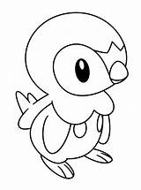 Piplup Coloring Pages Getdrawings Pokemon sketch template
