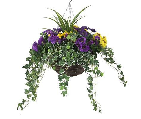 artificial hanging baskets  artificial flowers company