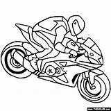 Coloring Pages Bike Motorcycle Motorcycles Dirt Sportbike Motor Drawing Motocross Suzuki Color Kids Racer Bikes Birthday Colouring Racing Party Ken sketch template