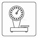 Scale Outline Weight Icon Illustration Vector Preview sketch template