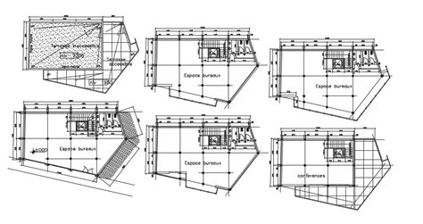 bank layout plan detail cadbull