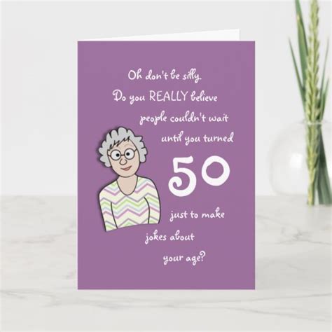 50th Birthday For Her Funny Card