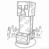 Creeper Mob sketch template