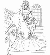 Princess Coloring Pages Printable Wedding Dress Her Sweet Disney Color Sixteen Royal Family Template Kids Quince Quinceañera Dresses Little Children sketch template