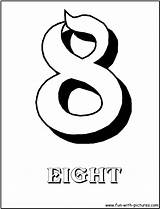 Eight Number Coloring Pages Fun Numbers sketch template
