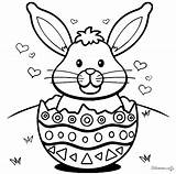 Coloriage Auswählen Paques Osterhase sketch template