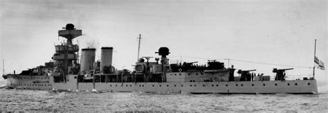Hms Coventry Shown After Her Conversion Into An Anti Aircraft Cruiser