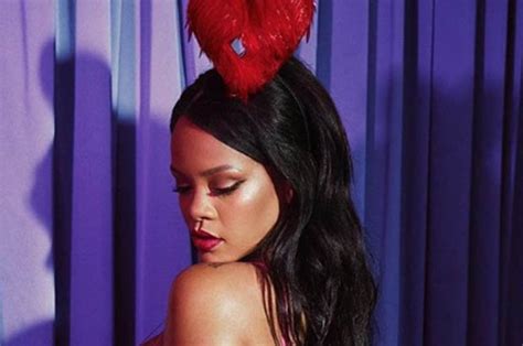 Rihanna Parades Booty In Slashed Savage X Fenty Lingerie Daily Star