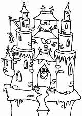 Coloring Haunted Pages Mansion Castle House Disney Monster Spooky Printable Color Getdrawings Getcolorings Drawing Dracula Cartoon Popular Colorings sketch template