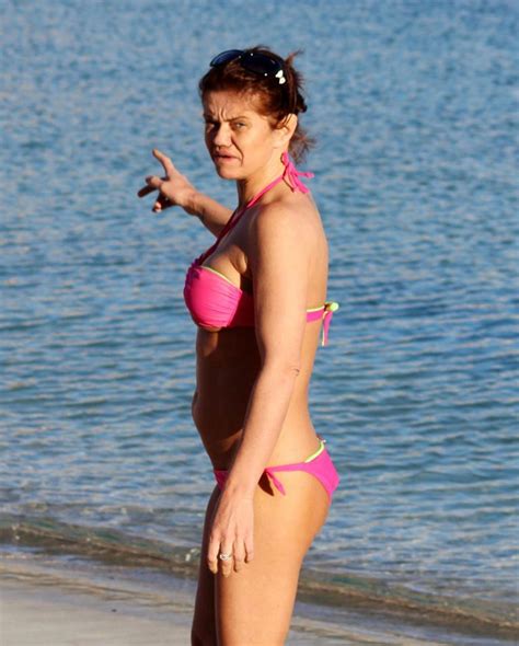 Danniella Westbrook Flashes Plastic Nude Tits On The Beach