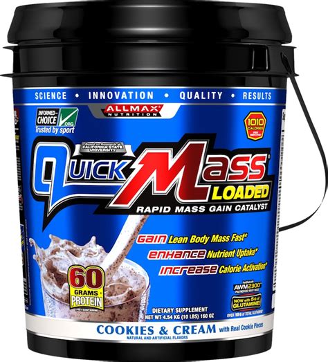 allmax quickmass loaded  kg  lb musclepetrolcom