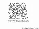 Coloring Graduation Pages Diploma Friends Sheet Title sketch template