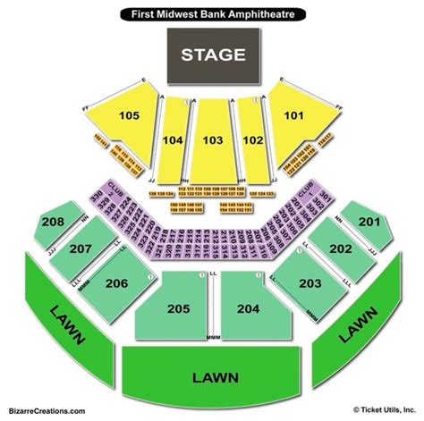 hollywood casino amphitheatre seating chart tinley park seating