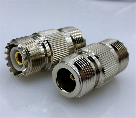 type sl   uhf type female   type female jack rf coaxial straight connector adapter