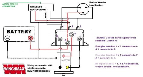 pole winch solenoid wiring diagram