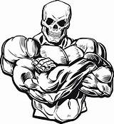 Man Buff Muscular Drawing Muscle Cartoon Skeleton Fit Men Drawings Paintingvalley Crazy Style Clipartmag sketch template