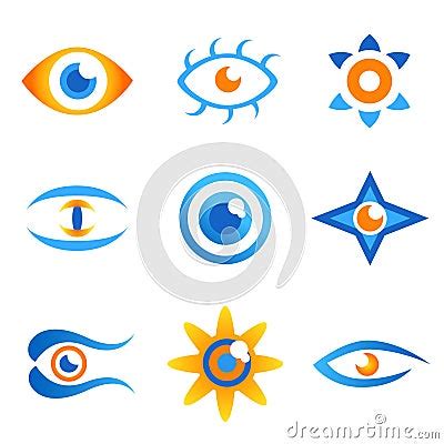 eye symbols  stock photo image